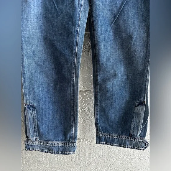 Y2K MaxSport by Max Mara Denim Cuff Jeans Sz 10 made in Rumania Brand New